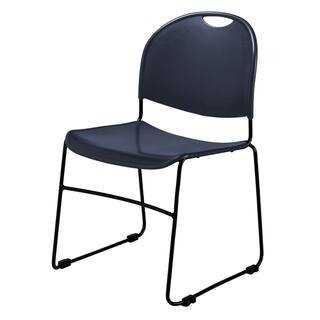 National Public Seating Navy Blue Multi-purpose Ultra Compact Stack Chair (4-Pack) 855-CL4