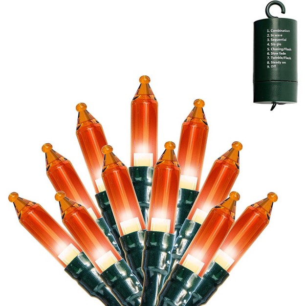 Joiedomi 200 Orange Battery Powered String Lights