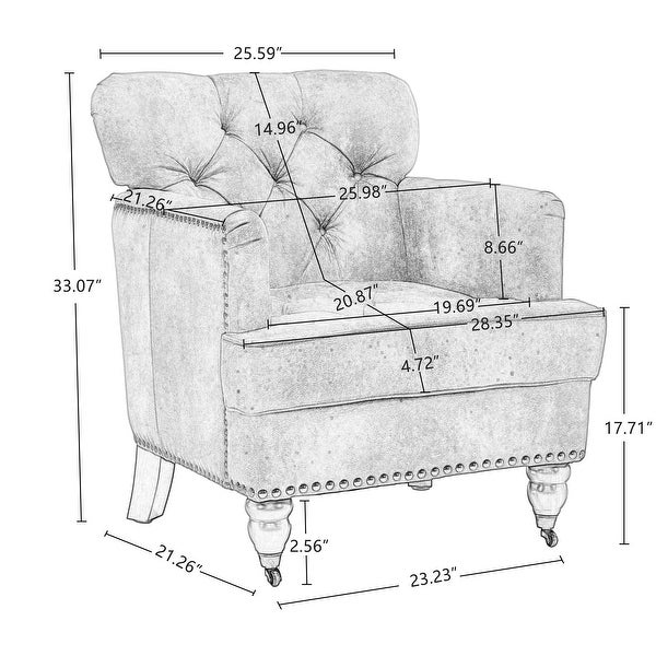 PU Leather Club Chair， Single Sofa Chair for Living Room