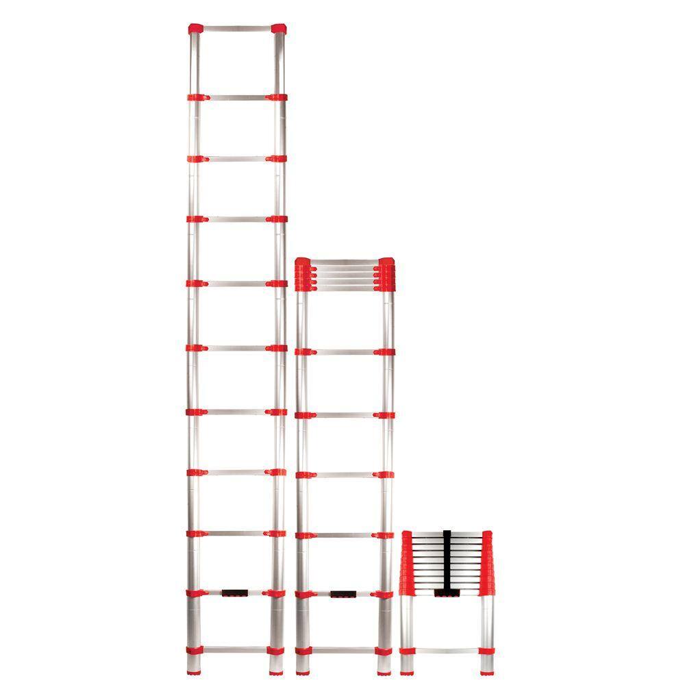 XTEND+CLIMB 10.5 ft. Aluminum Telescoping Extension Ladder (14.5 Reach Height) 250 lbs. Load Capacity Type 1 Duty Rating 760P+