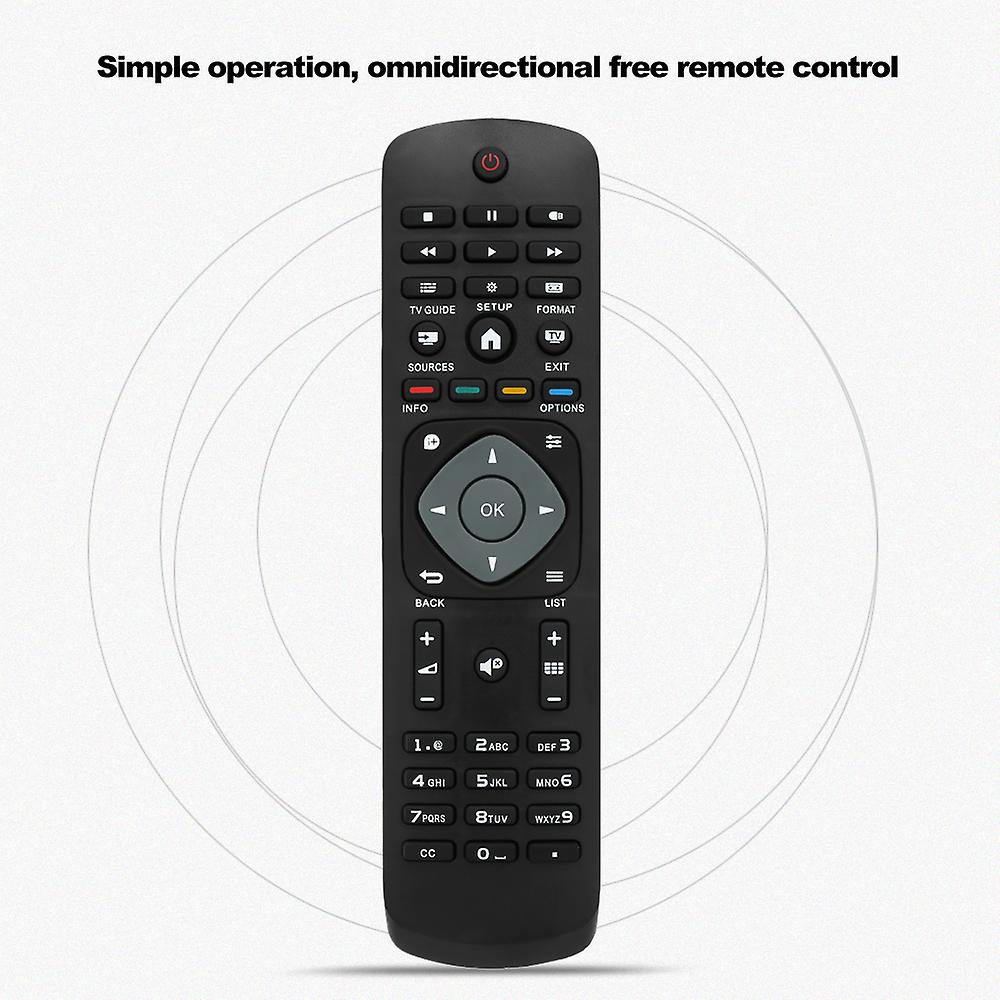 Universal Tv Remote Control Wireless Smart Controller Replacement For Philips Lcd Tv Smart Digital Hdtv Black