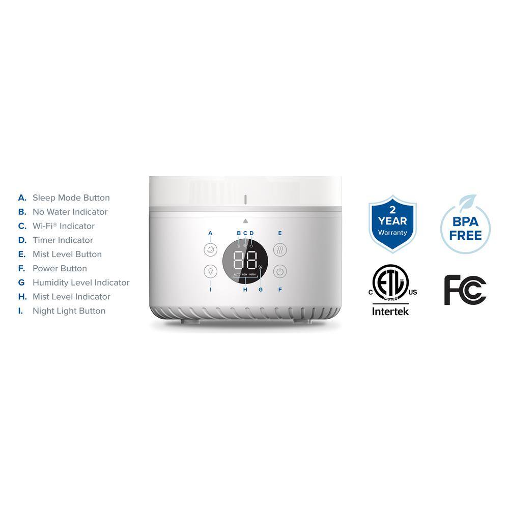 LEVOIT 0.8 Gal. Smart Ultrasonic Cool Mist Humidifier up to 290 sq. ft. HEAPHULVSUS0039