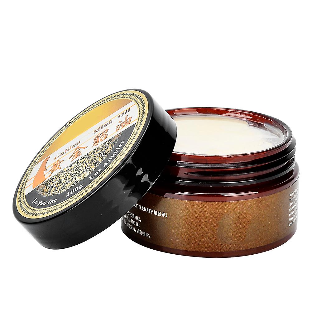 High Quality 100g Leather Craft Mink Oil Cream Care For Maintenance Softening Leather