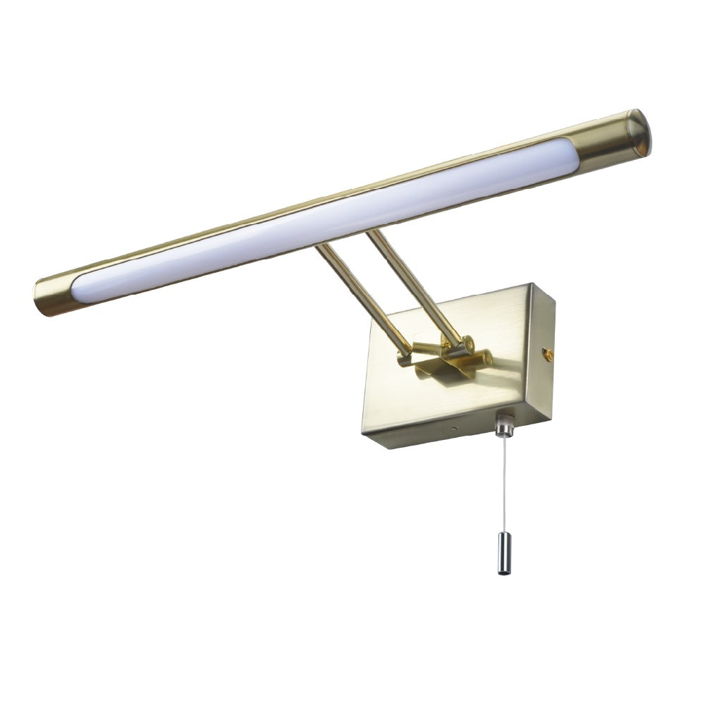 Britalia BRSPA-30993-SBRS LED Satin Brass Bathroom Modern Switched Picture Light 41cm IP44