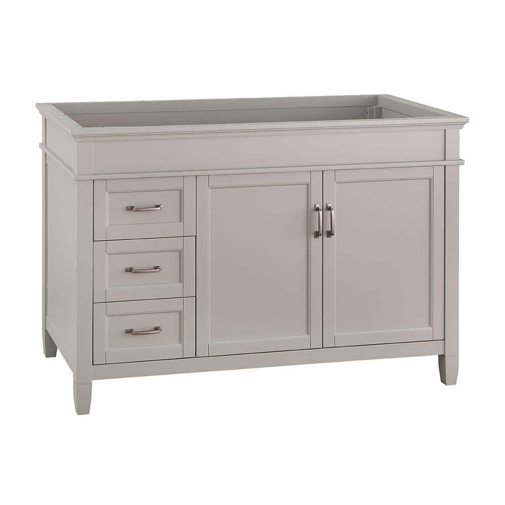 Home Decorators Collection Ashburn 48 in W x 2175 in D Vanity Cabinet in Grey