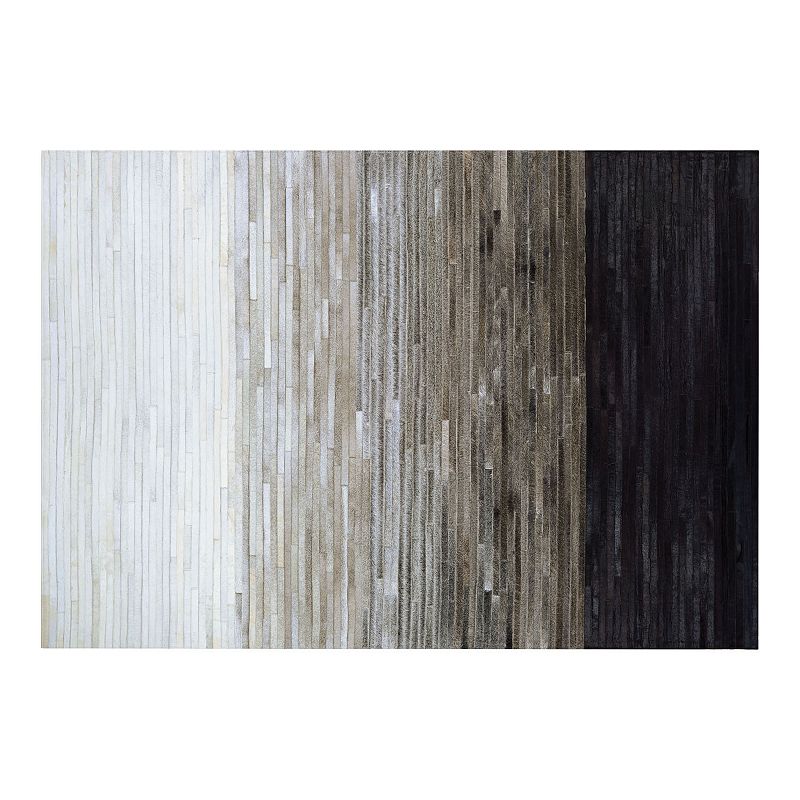 Couristan Chalet Homestead Cowhide Leather Area Rug