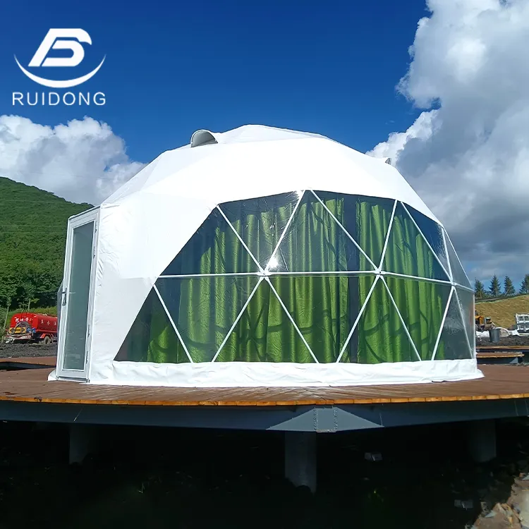 Luxury PVC Small Geodesic Tent Dome House Outdoor Hotel Event Glamping Camping Canvas Waterproof