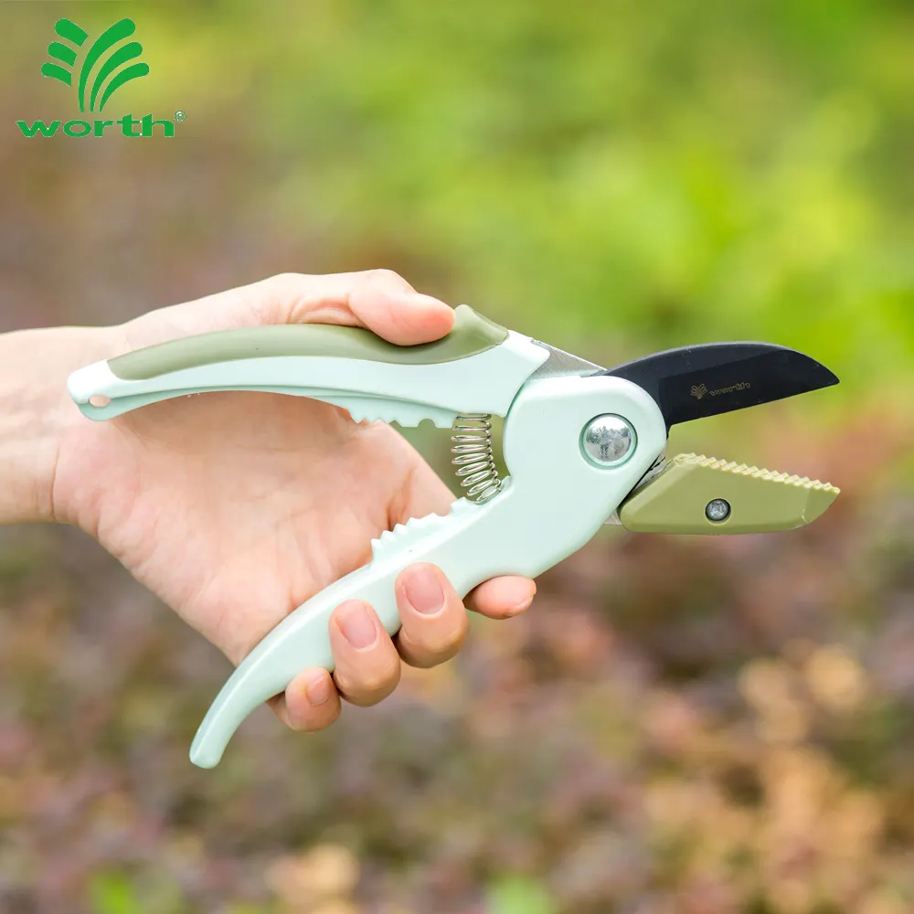 Quality oy Steel Gardening Cutting Tools Hand Anvil Pruner Pruning Shears Garden Scissors