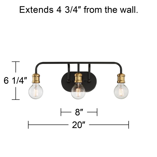 3 light Fixture Curving Arm For Bedroom Bathroom Vanity