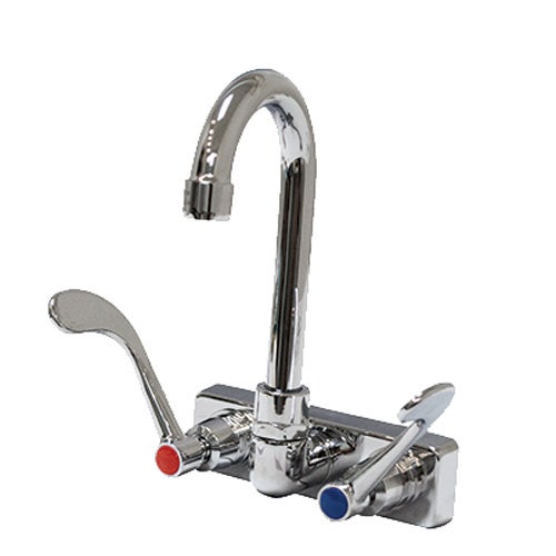 Advance Tabco K-316-X Faucet With Wrist Handles (4 Long Blades)， Splash Mounted