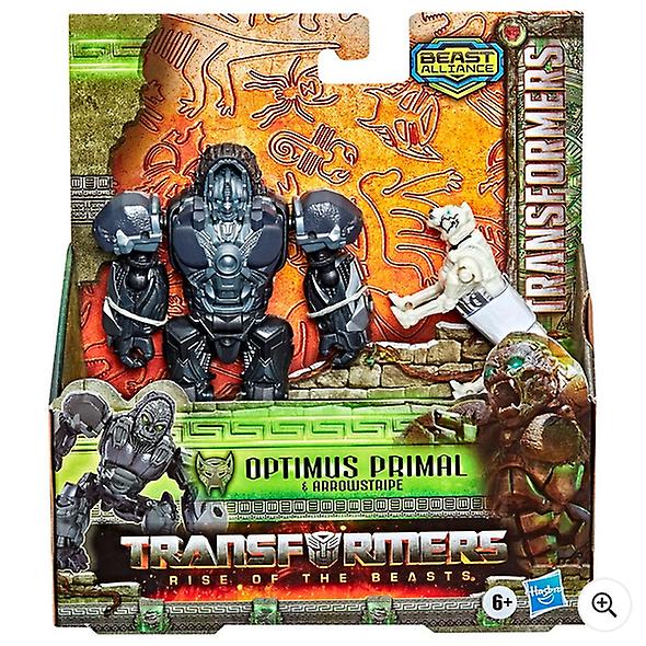 Transformers: rise of the beasts 2-pack 12.7cm optimus primal and arrowstripe action figure