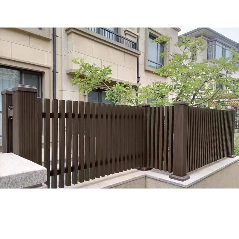 Manufacturer Supply Aluminum Fence  Modern Design Metal Fencing Easy To Install Metal Fencing