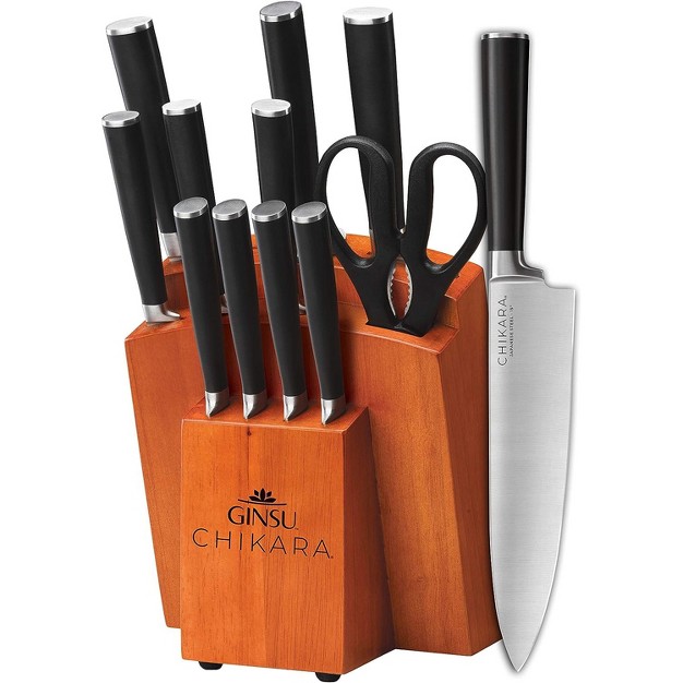 Ginsu Chikara 12 Piece Knife Block Set Toffee Block