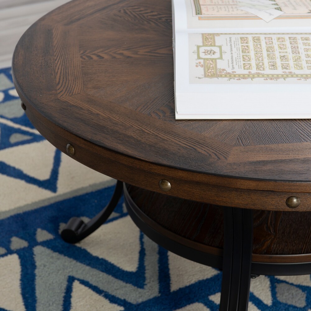 Franklin Industrial Round Coffee Table