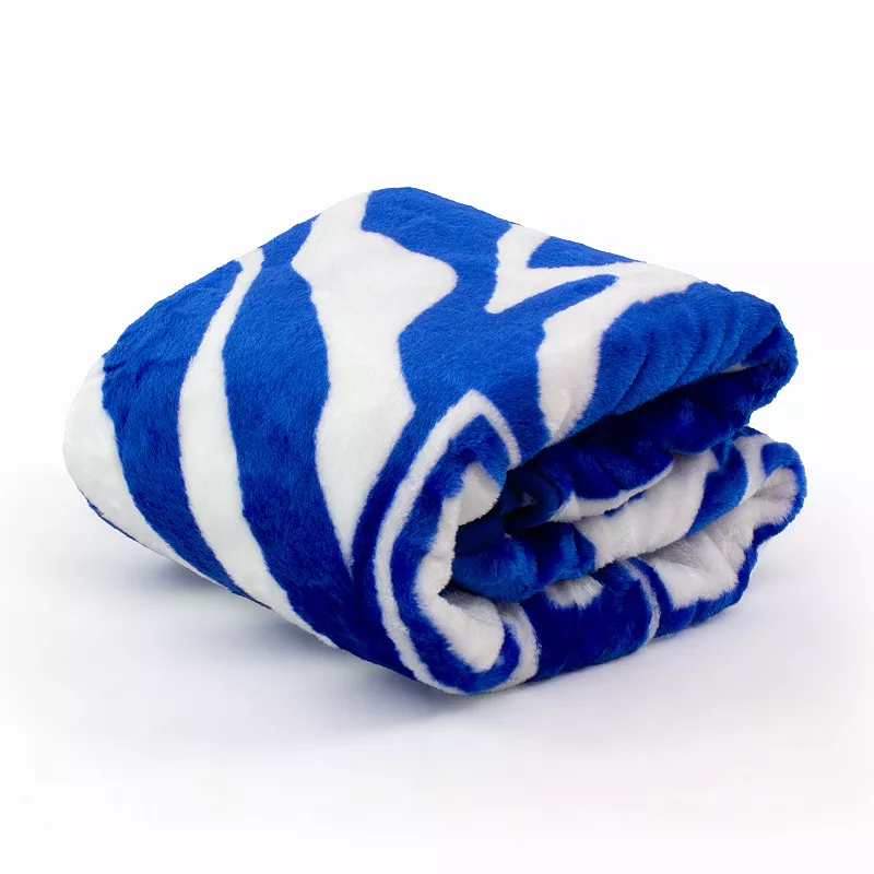 NCAA Kentucky Wildcats Soft Raschel Throw Blanket