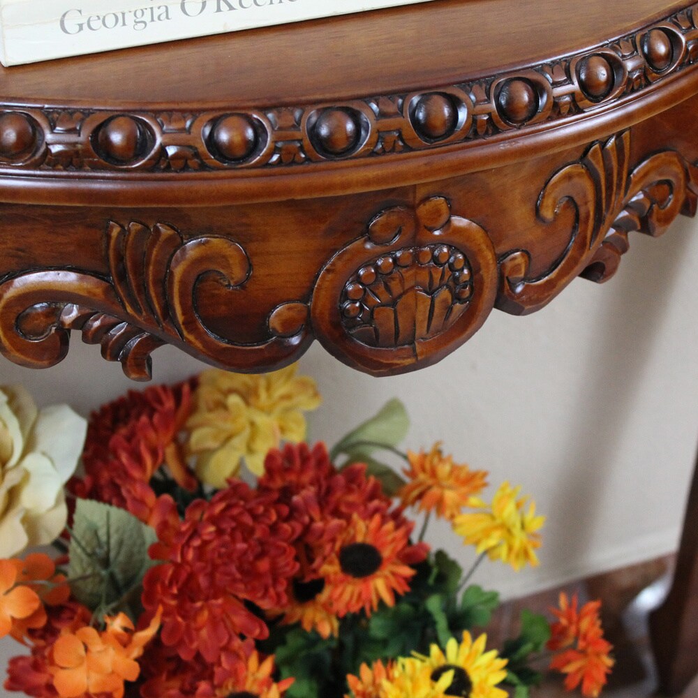 International Caravan Windsor Carved Console Table