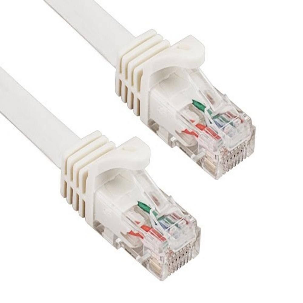 SANOXY 14 ft. Cat6a 600 MHz UTP Snagless Ethernet Network Patch Cable White SNX-CBL-LDR-C6110-8014