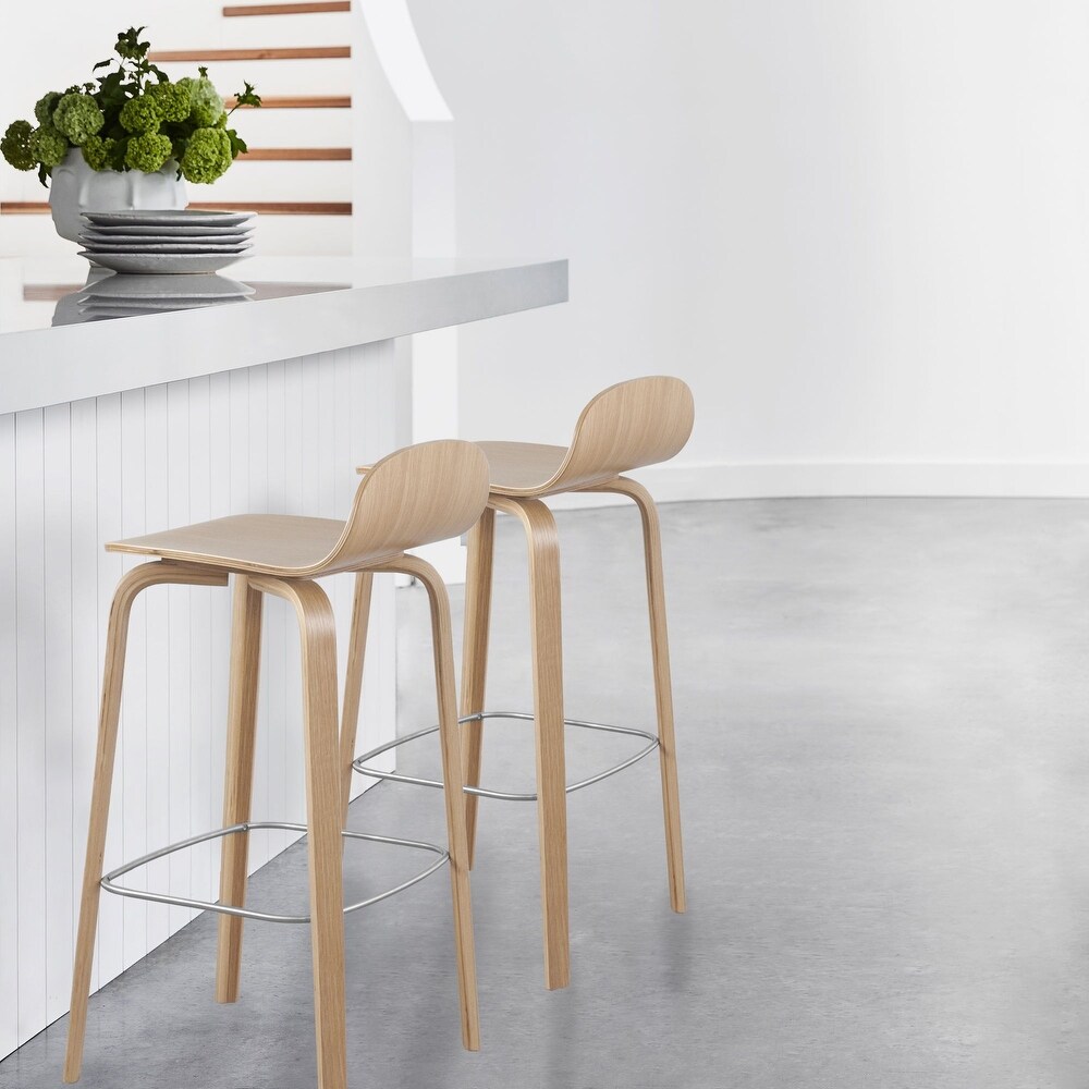 ELSA Modern Wooden Counter Stool