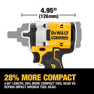 DW 20V MAX Brushless Cordless 12 in. Hammer DrillDriver and ATOMIC Cordless Brushless 38 in. Impact Wrench (Tools-Only) DCD999BWDCF923B