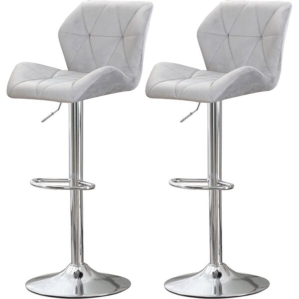 Swivel Counter Stools Height Adjustable Bar Stools (Set of 2)