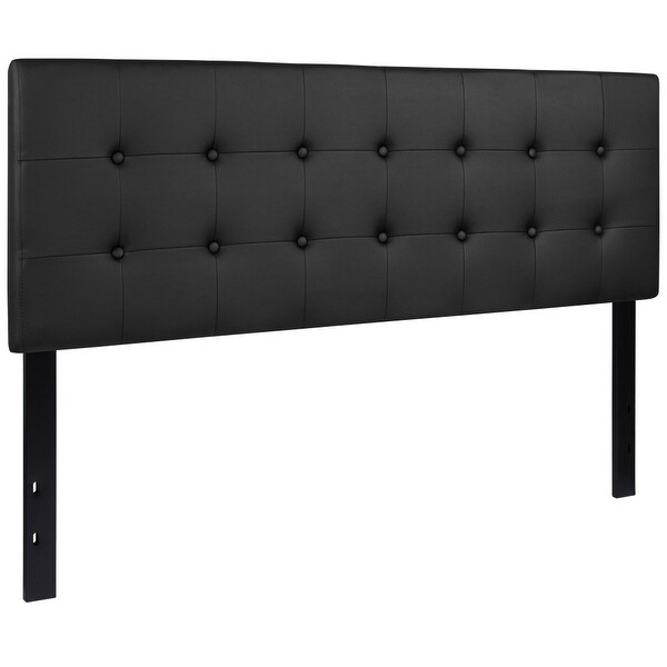 Button Tufted Upholstered Headboard - - 26960257