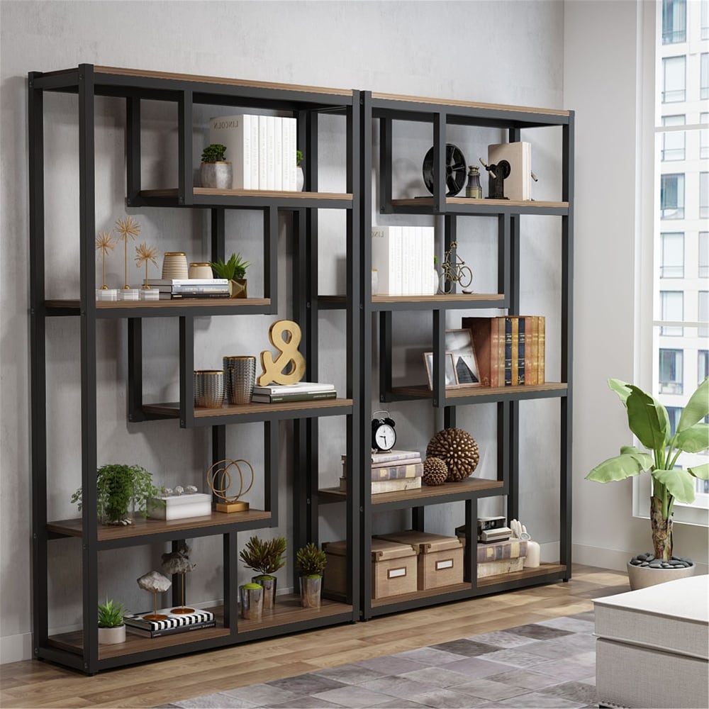 Bookshelf  Modern Etagere Bookcase  Storage and Display Shelves