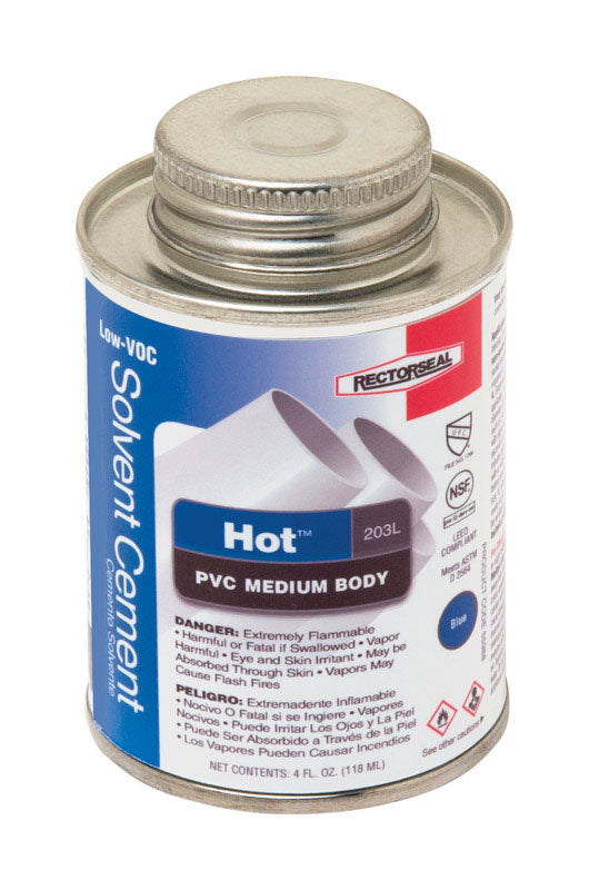 HOT PVC CEMENT BLU 4OZ