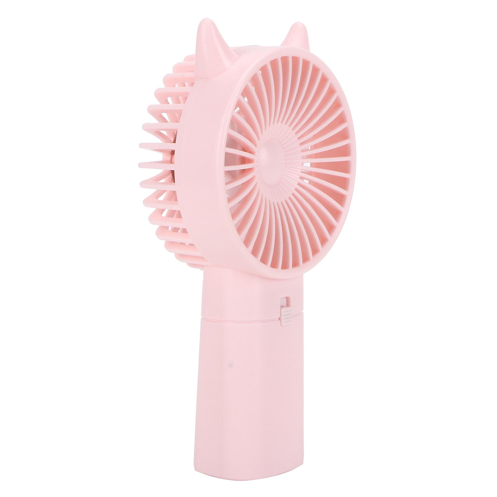 Mini Fan Portable Hand Held Cute Mute Electric Cooling Fan for Home Office Travel Pink