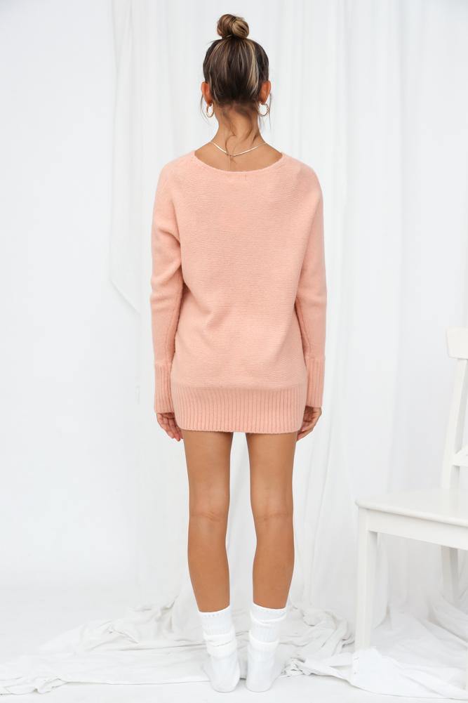 Not My Reality Knit Jumper Pink