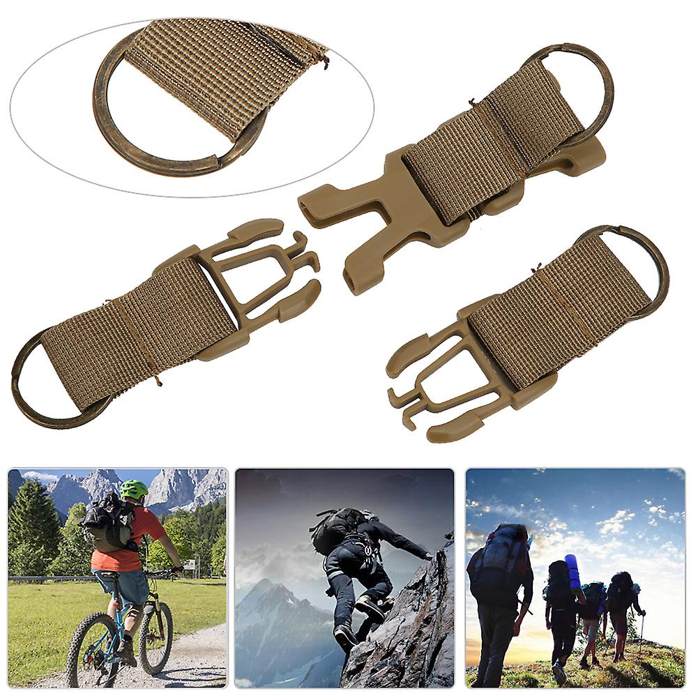 Outdoor Multifunction Tactics Waist Bag Backpack Keychain Accessories Sports Nylon Hanging Bucklemultifunction Tactics Waist Bag Keychain Khaki