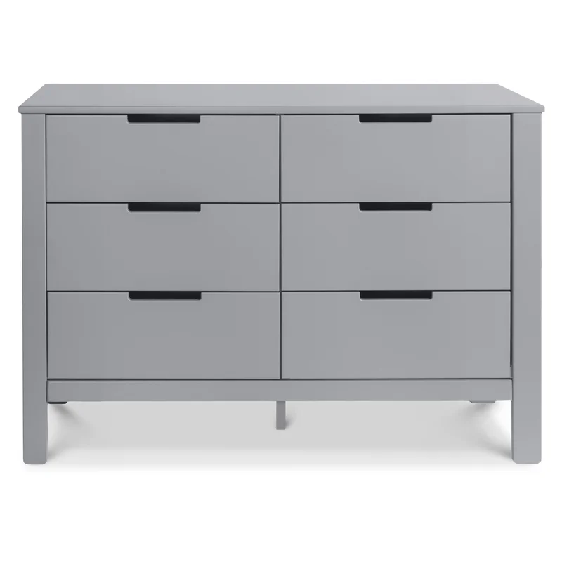 Carter's by DaVinci Colby 6 Drawer Double Dresser， Gray