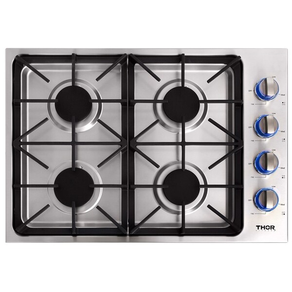 30 Inch Professional Drop-In Gas Cooktop with Four Burners