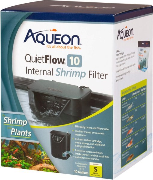 Aqueon QuietFlow Internal Shrimp Aquarium Filter