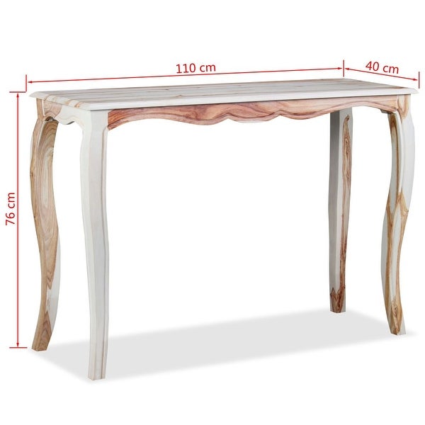 vidaXL Console Table Solid Sheesham Wood 43.3