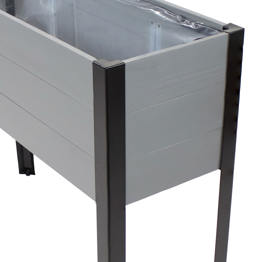 Acacia Wood Raised Garden Bed with Legs   31\