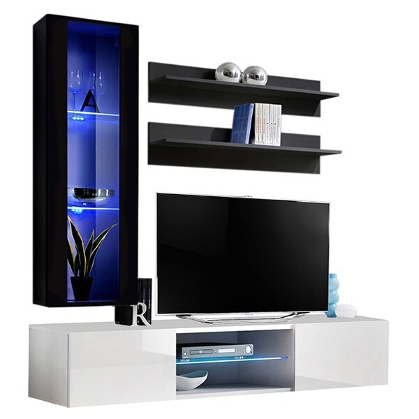 Fly H2 33TV Wall Mounted Floating Modern Entertainment Center