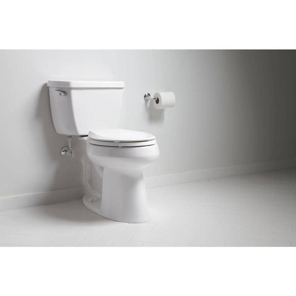 KOHLER Highline Classic Comfort Height 10 in RoughIn 2Piece 128 GPF Single Flush Elongated Toilet in White