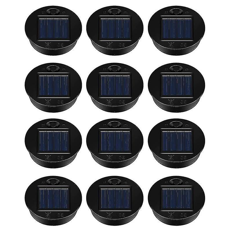 12 Pack Replacement Solar Light Parts Solar Light Replacement Tops Waterproof Led Solar Panel