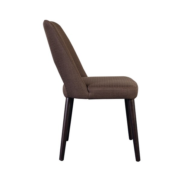 Porter Designs Prato Transitional Linen-Look Dining Chair， Brown