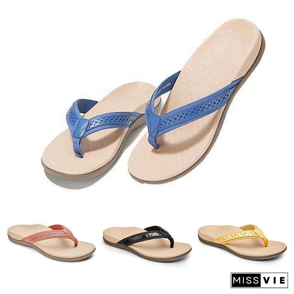 New Flip Flops Sandals Women Summer Flat Beach Slippers Massage Female Sandals Candy Color