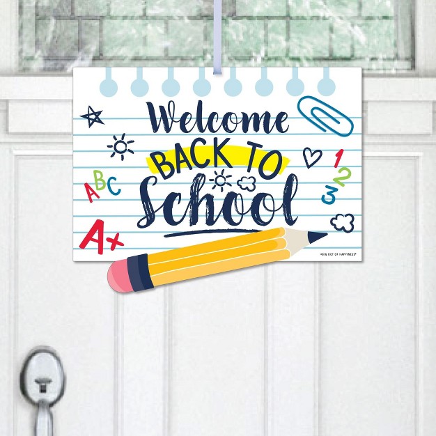 Big Dot Of Happiness Back To School Hanging Porch First Day Of School Classroom Outdoor Decorations Front Door Decor 1 Piece Sign