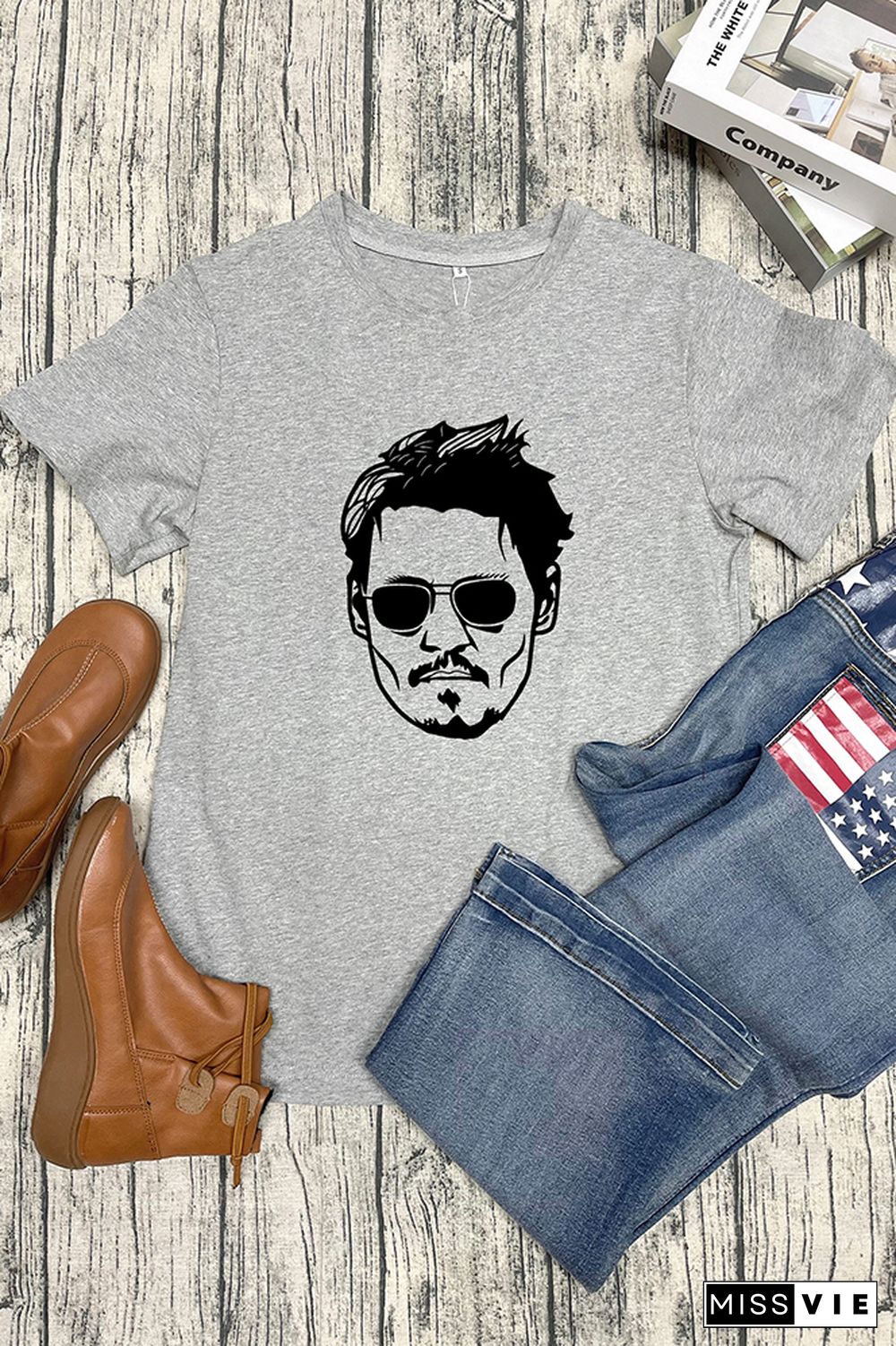 Johnny Depp Trial Graphic T-Shirt Wholesale