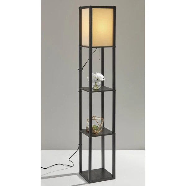 Carbon Loft Wiig Wood Shelf Lamp