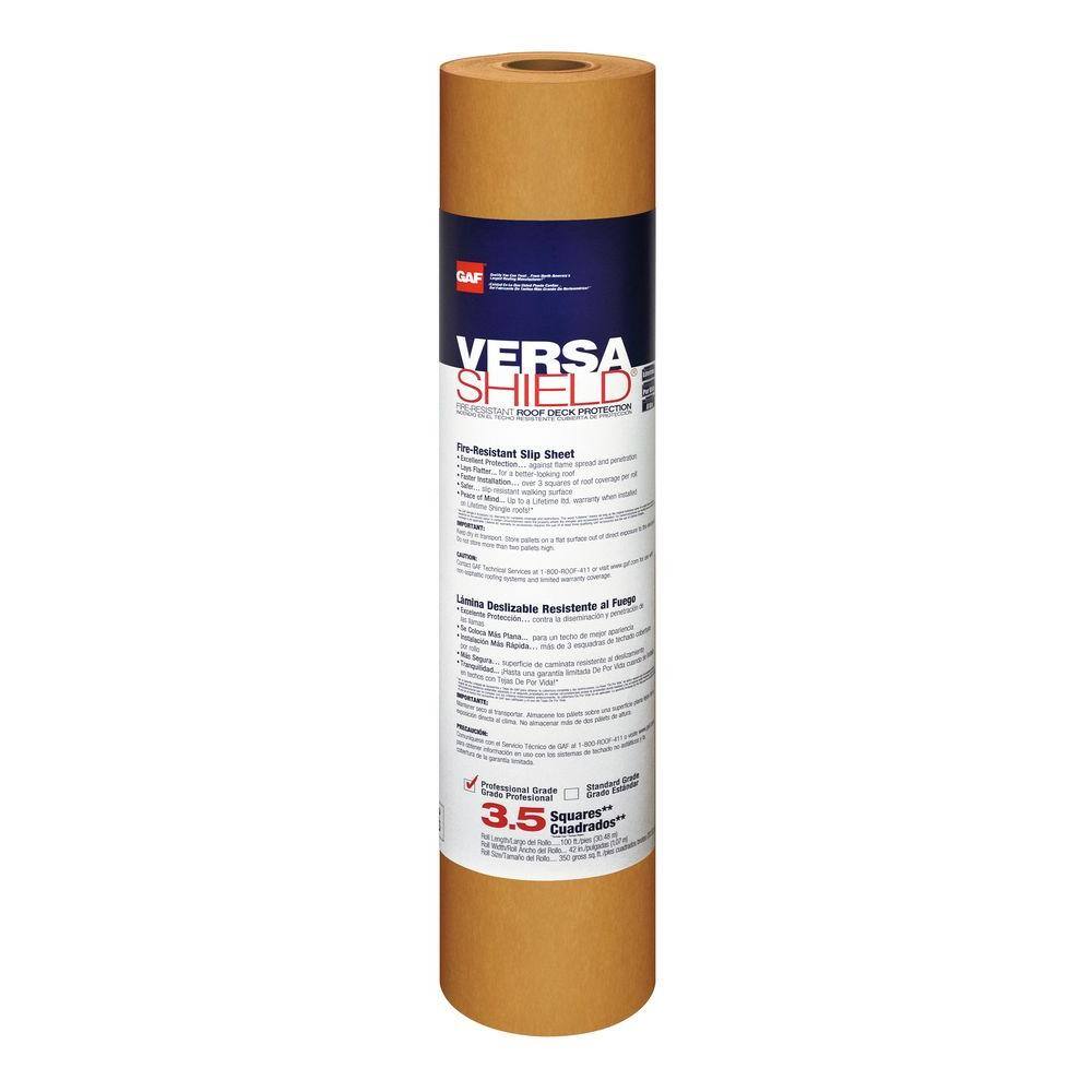 GAF VersaShield 350 sq. ft. Fire-Resistant Roofing Underlayment Roll 0904000