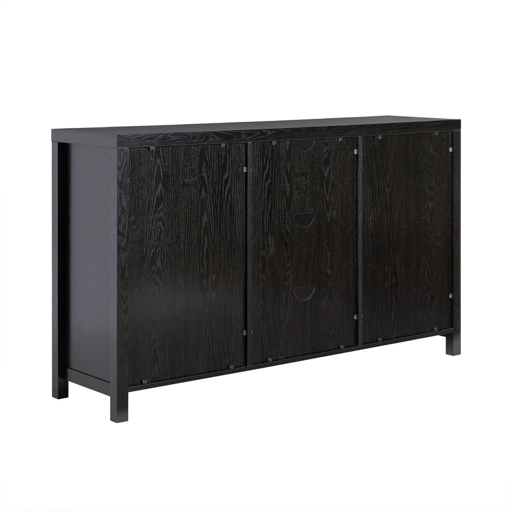 Middlebrook Designs 2 Door 58 inch Sideboard with Arched Rattan Panels