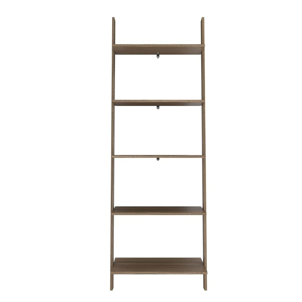 Cooper 5 Shelf Floating Ladder Bookcase by Manhattan Comfort