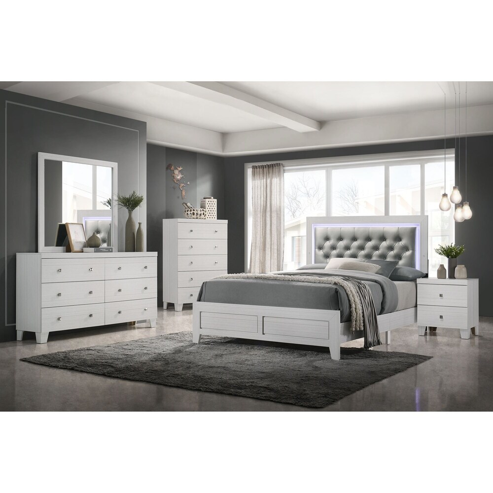 Picket House Furnishings Icon Queen Panel 3PC Bedroom Set in White