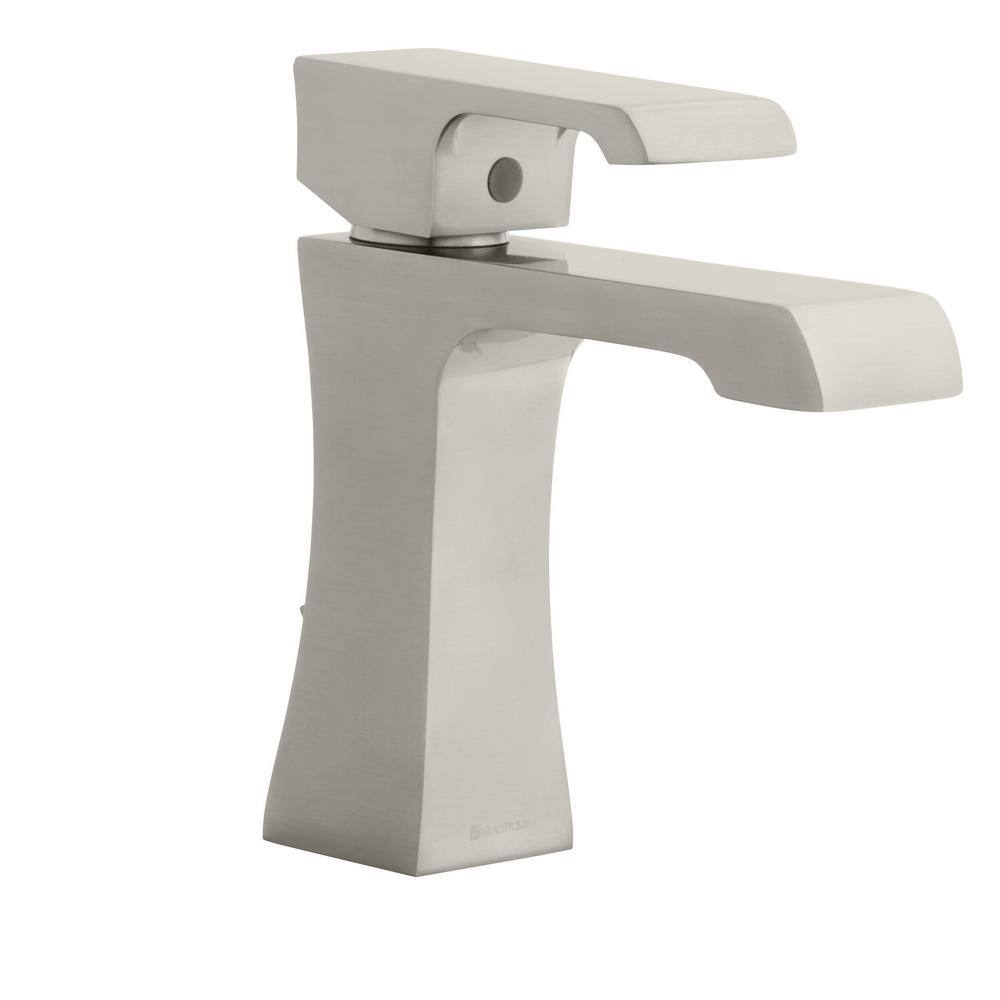 Glacier Bay Adelyn Single Hole Single-Handle High-Arc Bathroom Faucet in Brushed Nickel HD67569W-6004