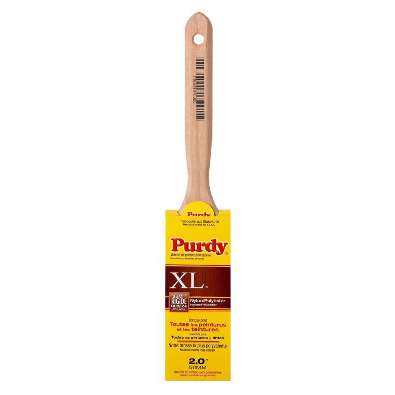 Purdy XL Elasco 2 in. Medium Stiff Flat Trim Paint Brush