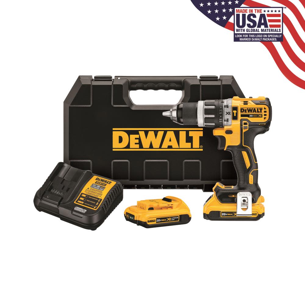 DW 20 V MAX XR Lithium Ion Brushless Compact Hammerdrill Kit DCD796D2 from DW